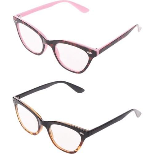 Classic Womens Cat Eye Reading Glasses Flower Print Vintage Reader Presbyopic Eyeglasses Clear Lens + 1.0 + 1.5 + 2.0 + 2.5 + 3