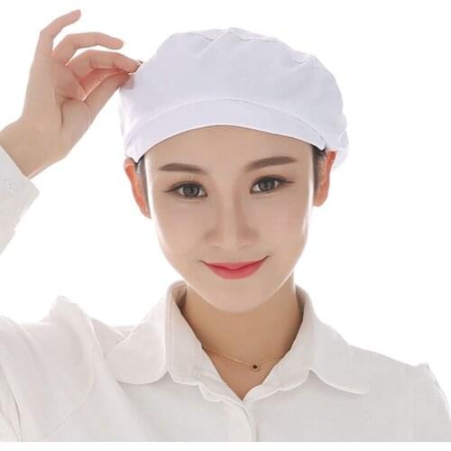 Hot Sale Work Cap Dust Hat Elastic Mesh Caps Food Service Chef Caps Washable Work Wear Hats Unisex Workshop Laboratory Hat