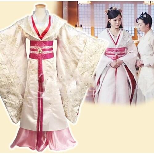 Tang Yan Same Design Aesthetic Hanfu Costume for Newest TV Play The Princess WeiYoung Womens Hanfu Stage Performance Costume