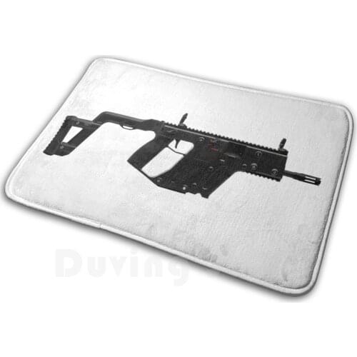 Kriss Vector Submachine Gun Mat Rug Carpet Anti-Slip Floor Mats Bedroom Kriss Vector Submachine Rifle Firearm Gun Weapon Kriss
