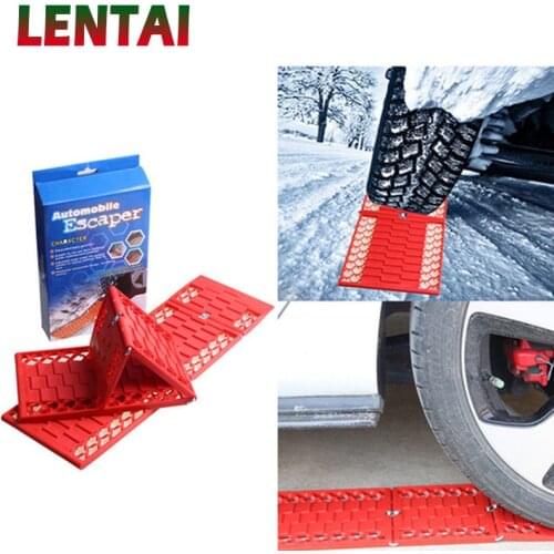 LENTAI For Jeep renegade wrangler grand Chevrolet cruze captiva Citroen c4 c5 c3 1SET Car Tires Grip Track Mats Foldable Plate