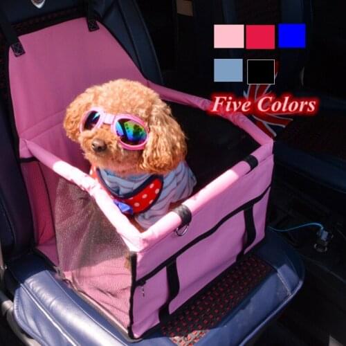 Summer Breathable Puppy Pet Car Seat Mesh Foldable Puppy Car Seat Transportation Travel Carrier Cover Dog Car Seat Protector Cat