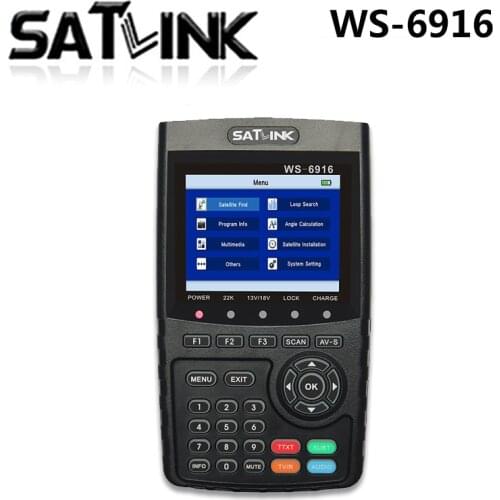 Genuine! SZ Satlink WS 6916 Satellite Finder DVB-S2 MPEG-2/MPEG-4 WS-6916 High Definition meter TFT LCD Screen