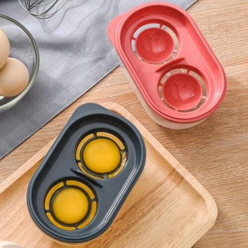 New Egg Yolk Separator White Wheat Straw Eggs Filter Cartoon White Egg Extractor Cooking Accessories Cute Kitchen Gadgets