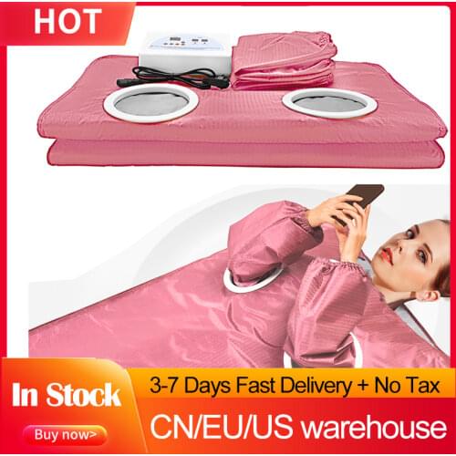 Pink Far-Infrared Sauna Blanket Stretchable Digital Thermal Sauna Blanket Body Shaper For Weight Loss And Fitness With 2 Sleeves