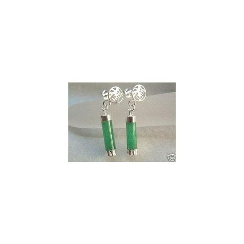 Lovely Fine Womens queen Natural On Sale Sterling Green Malay gemers stone gems earring 925 hook wholesale earrings