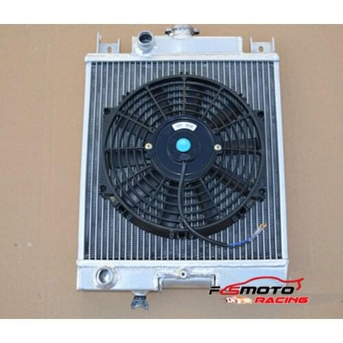 For Suzuki Swift fit GTI All Aluminium Racing Radiator + Fan 1989-1994 89 90 91