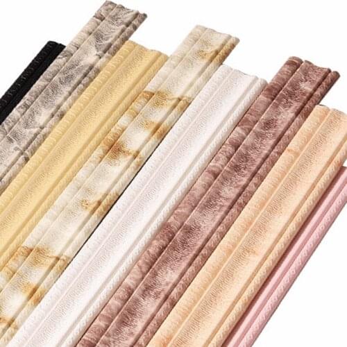 Self-adhesive waist line skirting line 3D stereo wall sticker TV background wall border decorative strip sticker footing line so