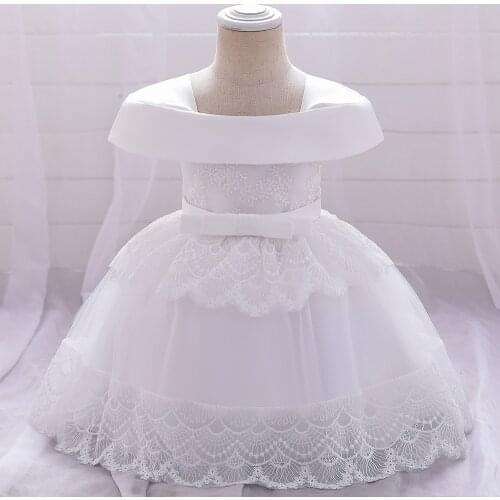 Tollder Girls Dress 6-24 Months Baby Princess Birthday Party Dress for 1st First Birthday Party Elegant Sweet Lace Puffy Dress