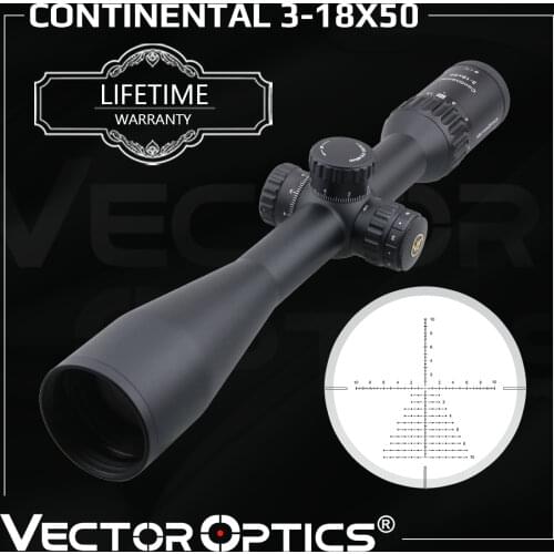 Vector Optics Top Brand Line Continental HD 3-18x50 Tactical Riflescope German Optical System .338 Lapua Rifle Scope Hunting