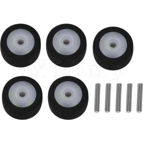 Yibuy 5PCS 13x6x2mm Audio Recorder Belt Pulley Axle for Car Radio Black
