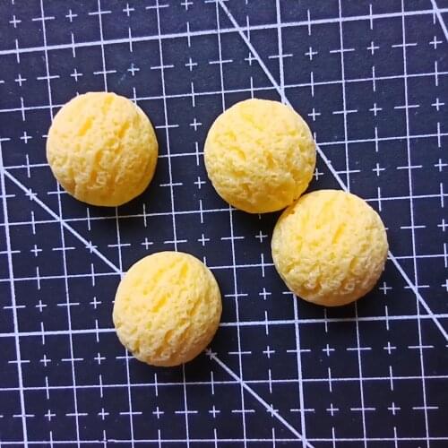 1pcs/lot resin flat back yellow scoops of ice cream 19mm Cabochons Scrapbooking Hair Bow Center DIY Christmas decration