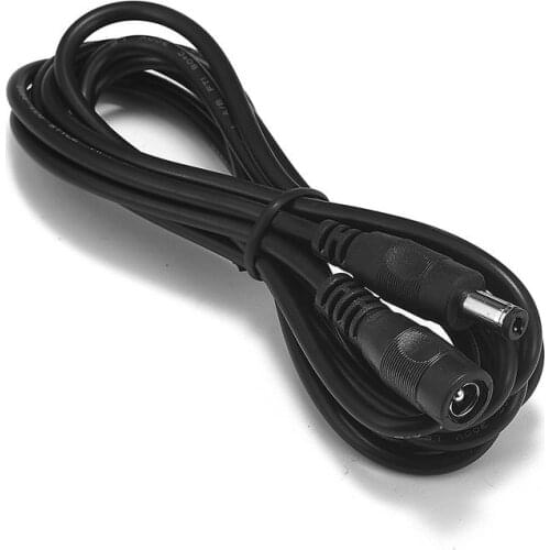 100pcs 5.5mm x 2.5mm DC Power Extension Cable 0.5m 1m 2m 3m 5V 12V 3A DC Jack Connectors Power Extend Wires For RGBW LED Strip