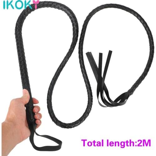 2M Adult Product Bondage Fetish Spanking Paddle Role Cosplay Adult Games Sex Toys for Couples Erotic Toy PU Leather Long Whip