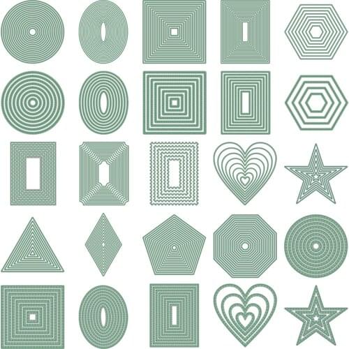 2021 AliliArts Metal Cutting Dies Basic frame collection diy Scrapbooking Photo Album Decorative Embossing PaperCard Crafts Die