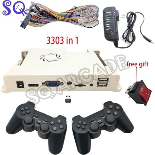 3303 Games Board Pandora Box 3D Game Sega Wifi Arcade Game Board 168*3D Games With USB Joypad Wireless gamepad