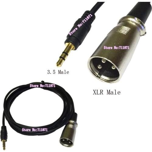 3.5 Male XLR CANNON Male Audio Line 1.5M XLR 3.5mm Male Audio Cable 3 Section DC3.5 3P Cannon Audio Cord