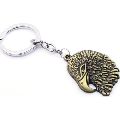 Eagle Key Chains New Women/Mens Fashion Jewelry Hawk 3 Colour Vintage Alloy Tone Key Rings Key Holder Alloy Charms Gifts