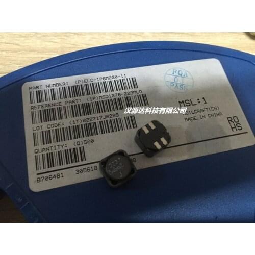 Chip inductor wire coupled MSD1278-223MLD 22UH 2.81A 12X12X8MM
