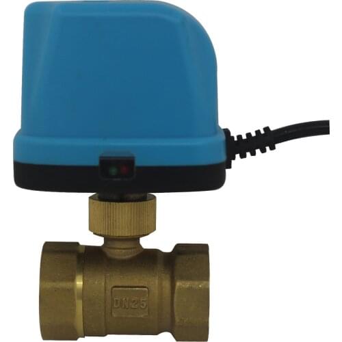 AC220v 2 way electric ball valve electrovalve motorised motorized valve 3 wires with drive actuator 90° plumbing