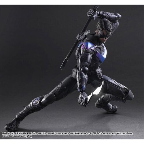 PLAY ARTS 27cm The Dark Knight batman Nightwing Action Figure Model Toys