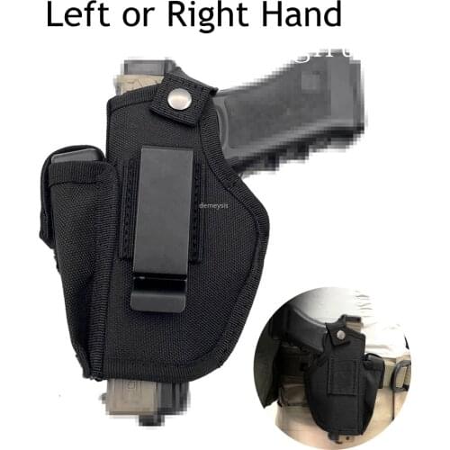 Right or Left Hand Concealed Carry Gun Holster for Glock 19 17 26 27 43 S&W M&P Shield 9/40 1911 Taurus PT111 G2 Sig Sauer Ruger