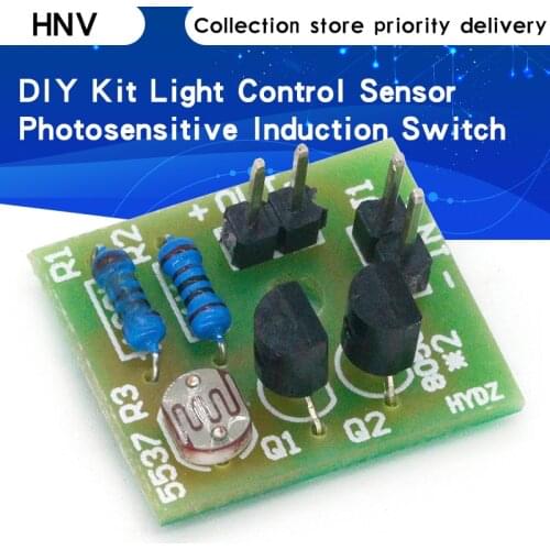 DIY Kit Light Control Sensor Switch Suite Photosensitive Induction Switch Kits DIY Electronic Trainning Integrated Circuit Suite