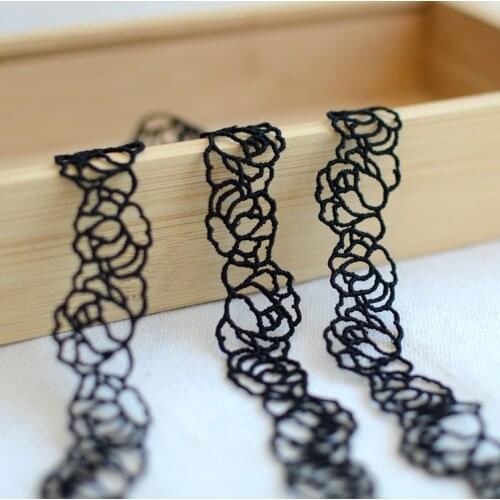 5 Meters Beautiful Pink Cotton Lace Ribbon DIY Accessories Hollow Lace Trim 3cm Width