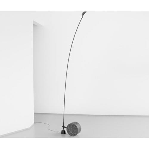 Postmodern creative hardware marble living room floor lamp art bedside bedroom designer model room floor lamp