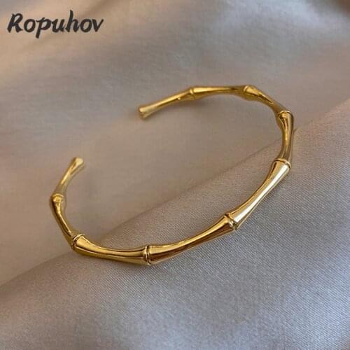 ROPUHOV 2021 Jewery Trendy Korean Simple Fashion Jewelry Womens New Metal Bracelet Bracelet Wholesale
