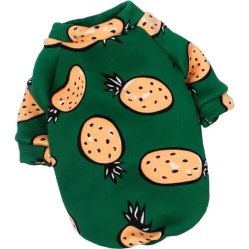 Cartoon Print Dog Clothes Warm Plus Plush Pets Pullover Winter Warm Pet Clothes for Dogs Cats Pets Clothing Fashion Clothing