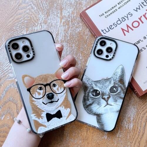 Cartoon Animal Pattern For iPhone 11 Pro Max 12 Mini XS Max X XR Phone Case For iphone 7 8 Plus SE 2020 Silicone Soft Back Cover