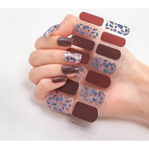 Two Sorts 0f Nail Stickers Nail Adhesive Women Salon Minimalist Design Fashion Nail Polish Nail Accesoires Nail Decoration