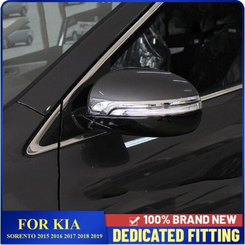 Fit For Kia Sorento 2015 2016 2017 2018 2019 Car Body Side Door Rearview Mirror Strip Cover Stickers Auto Accessories