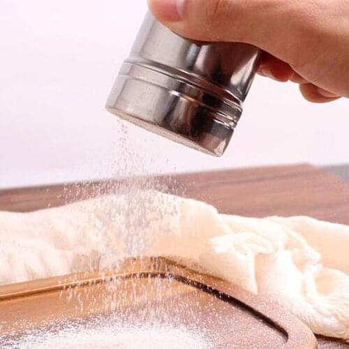 Stainless Steel Seasoning Condiment Jar Kitchen Bottle Glass Seal Pepper Shaker Bottle Cooking Tool F20173514