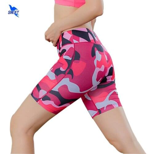 Sexy Tights Compression Women Yoga Shorts High Waist Sport Fitness Quick Dry Camo Gym Running Workout Short Leggings Elasticity