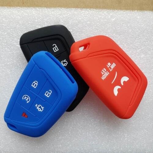 Silicone 5 Button Car Key Protector Remote Case For Cadillac 2020 CT5 Smart Cover