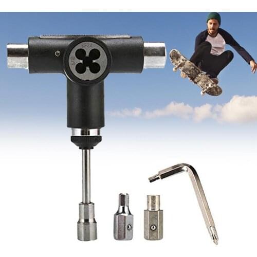 Skateboard T-wrench Skateboard Semi-automatic Tool Skateboard Multi-function Semi-automatic Wrench