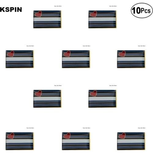 Leather Pride Pink Flag Lapel Pin Flag badge Brooch Pins Badges 10Pcs a Lot