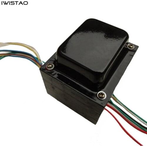 IWISTAO Tube Amp Power transformer 300W 350V-0-350V 5V 6.3V Silicon Steel Sheets Oxygen-free Copper Wire Audio DIY