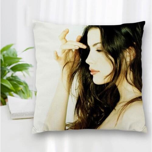 High Quality Custom Actor Liv Tyler Square Pillowcase Zippered Bedroom Home Pillow Cover Case 20X20cm 35X35cm 40x40cm