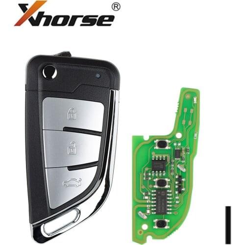 Xhorse XEKF21EN VVDI Super Remote Type for BMW Style 3 Silver Buttons Knife Type 1 Piece