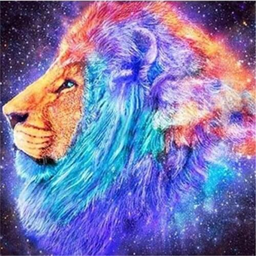 Yumeart Full Square Diamond Painting by Number Lion 5D DIY Diamond Embroidery Animal Cross Stitch Kit Home Decora Hobbies Art