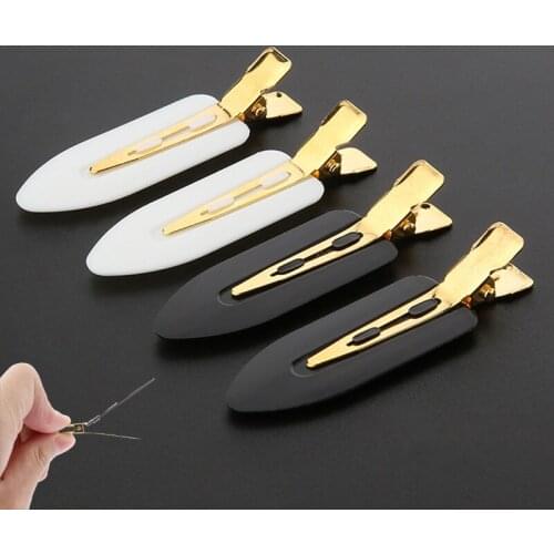 4Pcs/set Hair Clips No Trace Leaf Clip Bangs Hairpin Gilded Hair Pins Resin Hairpins for Hair Women Makeup Clip Hair Accessories