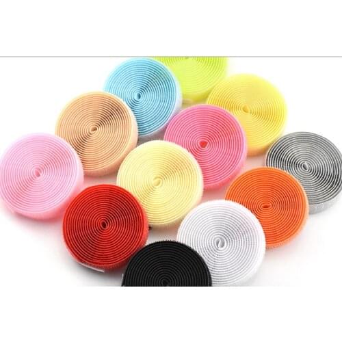 2M*2cm DIY Hook and Loop No Adhesive Fastener Tape Nylon Button Sewing Garment Bags DIY Magic Patch
