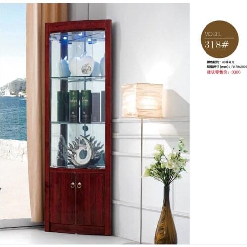 318# Living room furniture round corner display showcase wine cabinet living room cabinet corner cabinet