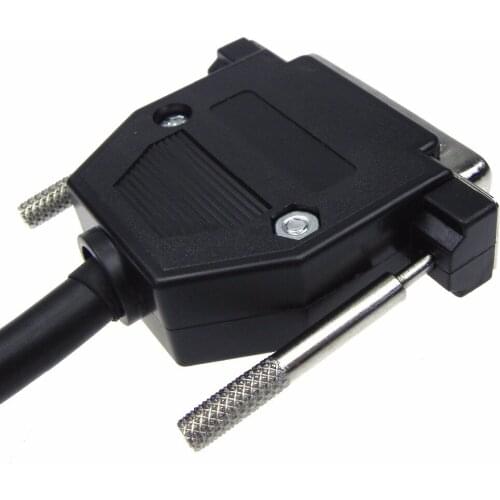 5pcs/lot DB25-25pin male male crimp type socket with the screws DB25 connector socket set