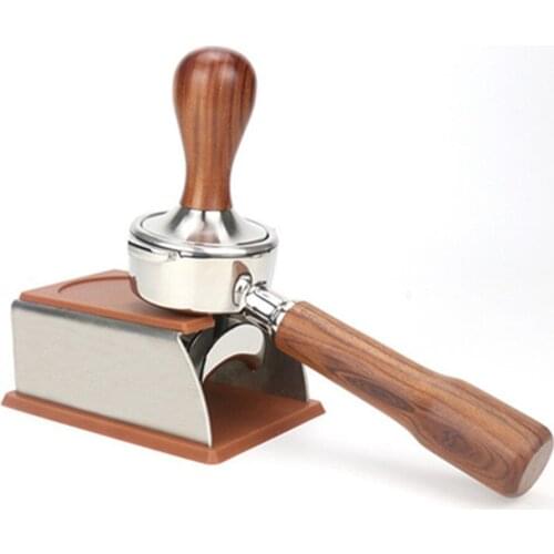 51mm/53mm/58mm Stainless Steel Silicone Espresso Tamper Mat Stand Coffee Maker Support Base Rack Accessories