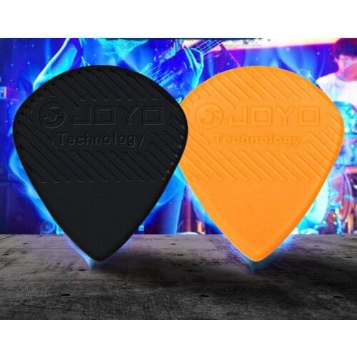ABS 50pcs/Lot Non-Slip Electric Acoustic Bass Guitars Brands Folk Picks Heavy 1.5mm Durable POM Orange/Black Plastic Picks