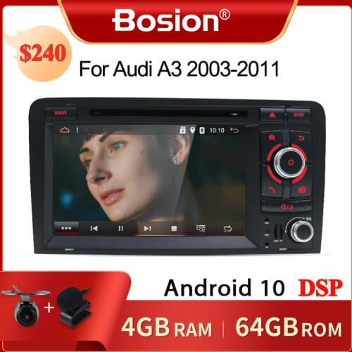 PX6 DSP Android 10.0 Car DVD GPS For Audi A3 2006-2011 with DVD Player Radio Stereo Audio Auto Multimedia Screen Navigation BT
